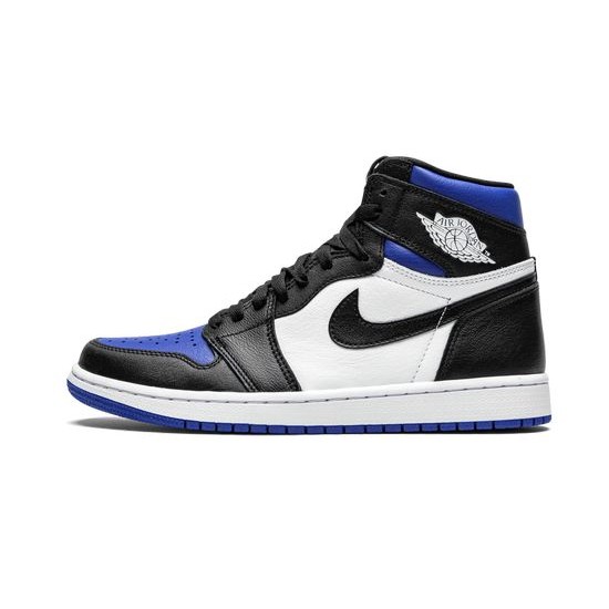 Cheap Air Jordans 1 Retro High OG "Royal Toe" BLACK/WHITE-GAME ROYAL-BLACK Mens 555088 041