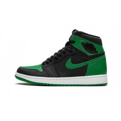 Cheap Air Jordans 1 Retro High "Pine Green 2.0" BLACK/WHITE-PINE GREEN/GYM RED Mens 555088 030