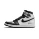 Cheap Air Jordans 1 Retro High Silver Toe BLACK/METALLIC SILVER-WHITE-BL Womens CD0461 001