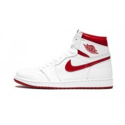 Cheap Air Jordans 1 Retro "Metallic Red" WHITE/VARSITY RED Mens 555088 103