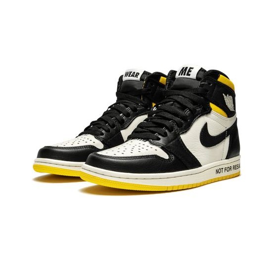 Cheap Air Jordans 1 High Not For Resale SAIL/BLACK-VARSITY MAIZE Mens 861428 107