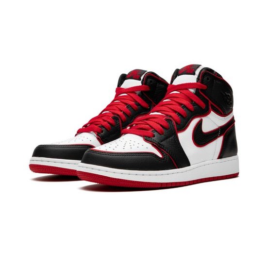 Cheap Air Jordans 1 Retro High OG GS Meant to Fly BLACK/GYM RED-WHITE Youth 575441 062