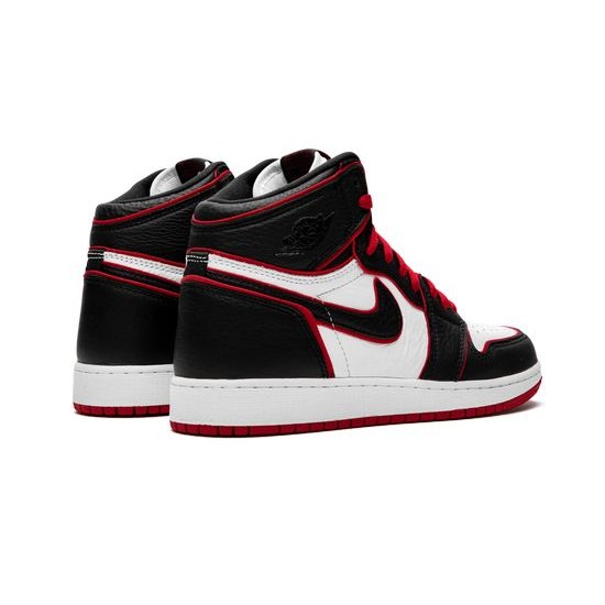 Cheap Air Jordans 1 Retro High OG GS "Meant to Fly" BLACK/GYM RED-WHITE Youth 575441 062