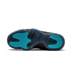 Cheap Air Jordans 11 Retro "Gamma Blue" BLACK/GAMMA BLUE-VARSITY MAIZE Mens 378037 006