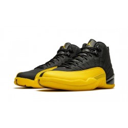 Cheap Air Jordans 12 Retro Black "University Gold" BLACK/BLACK-UNIVERSITY GOLD Mens 130690 070