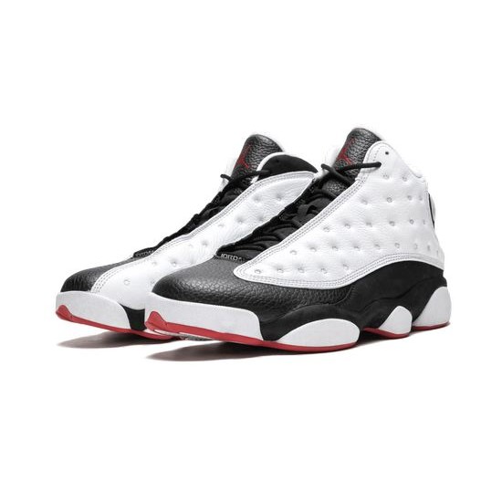 Cheap Air Jordans 13 He Got Game Obsidian White/Black-True Red Mens 414571 104