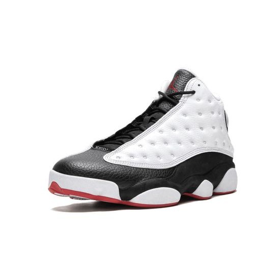 Cheap Air Jordans 13 He Got Game Obsidian White/Black-True Red Mens 414571 104