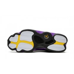 Cheap Air Jordans 13 "Lakers" WHITE/BLACK/COURT-PURPLE/UNIVE Mens 414571 105