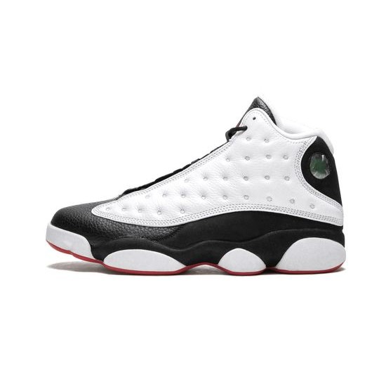 Cheap Air Jordans 13 He Got Game Obsidian White/Black-True Red Mens 414571 104