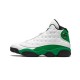 Cheap Air Jordans 13 Lucky Green WHITE/BLACK-LUCKY GREEN Mens DB6537 113