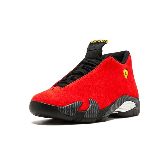 Cheap Air Jordans 14 Ferarri Red CHLLNG RD/BLCK-CBRNT YLLW-ANTH Mens 654459 670