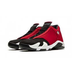 Cheap Air Jordans14 "Gym Red" BLACK/WHITE-OFF WHITE-GYM RED Mens 487471 006
