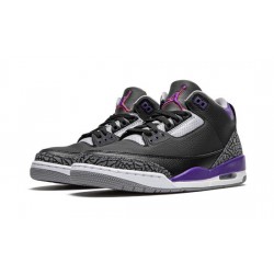 Cheap Air Jordans 3 "Court Purple Black Cement" BLACK/CEMENT GREY-WHITE-COURT Mens CT8532 050