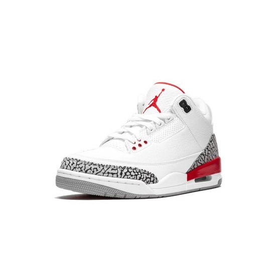 Cheap Air Jordans 3 Retro Hall of Fame WHITE/FIRE RED-CEMENT GREY Mens 136064 116