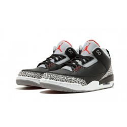 Cheap Air Jordans 3 Retro High OG "Black Cement" BLACK/FIRE RED-CEMENT GREY Mens 854262 001