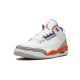 Cheap Air Jordans 3 Retro Knicks WHITE/OLD ROYAL UNIVERSITY ORA Mens 136064 148