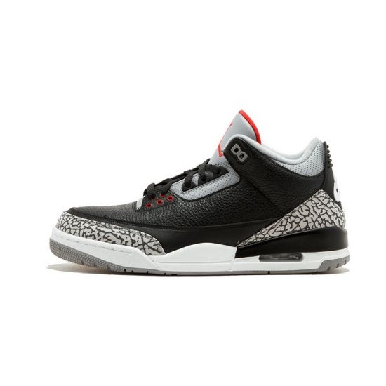 Cheap Air Jordans 3 Retro High OG Black Cement BLACK/FIRE RED-CEMENT GREY Mens 854262 001