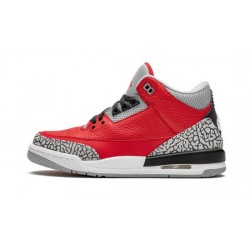 Cheap Air Jordans 3 Retro "Red Cement VARSITY RED/VARSITY RED-CEMENT Youth CQ0488 600