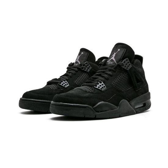 Cheap Air Jordans 4 Black Cat BLACK/BLACK-LT GRAPHITE Mens 308497 002