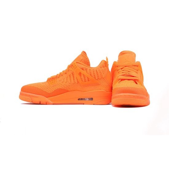 Cheap Air Jordans 4 Retro Flyknit Orange Total Orange/Total Orange-Total Orange Mens AQ3559 800