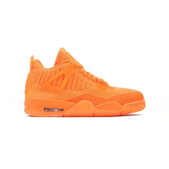 Cheap Air Jordans 4 Retro Flyknit Orange Total Orange/Total Orange-Total Orange Mens AQ3559 800