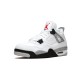 Cheap Air Jordans 4 Retro OG White Cement WHITE/FIRE RED-BLACK-TECH GREY Mens 840606 192