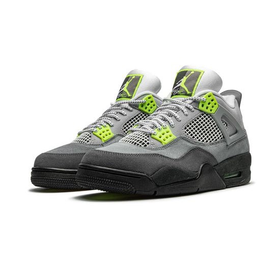 Cheap Air Jordans 4 Retro SE Neon 95 COOL GREY/VOLT-WOLF GREY-ANTHR Mens CT5342 007