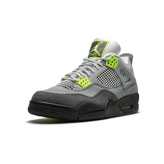 Cheap Air Jordans 4 Retro SE Neon 95 COOL GREY/VOLT-WOLF GREY-ANTHR Mens CT5342 007