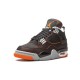 Cheap Air Jordans 4 Retro Starfish SAIL/BLACK/STARFISH/LIGHT SMOK Womens CW7183 100