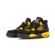 Cheap Air Jordans 4 Thunder BLACK/WHITE-TOUR YELLOW Mens 308497 008