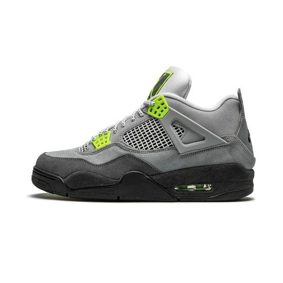 Cheap Air Jordans 4 Retro SE Neon 95 COOL GREY/VOLT-WOLF GREY-ANTHR Mens CT5342 007