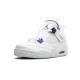 Cheap Air Jordans 4 Retro Metallic Purple WHITE/COURT PURPLE-METALLIC SI Youth 408452 115