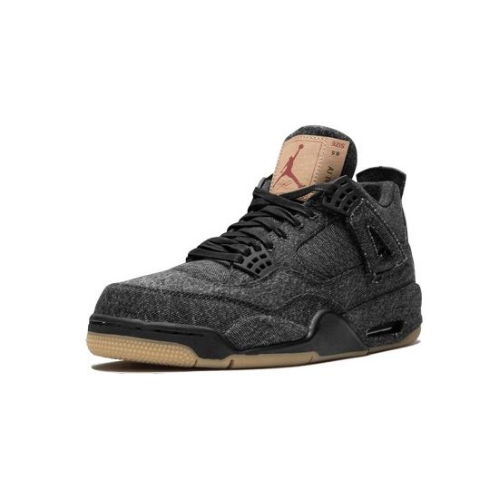 Cheap Air Jordans 4 X Levis Black Black/Black Mens AO2571 001