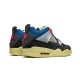 Union X Cheap Air Jordans 4 "Off Noir" OFF NOIR/BRIGADE BLUE-DARK SMO Mens DC9533 001