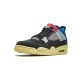 Union X Cheap Air Jordans 4 Off Noir OFF NOIR/BRIGADE BLUE-DARK SMO Mens DC9533 001