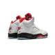 Cheap Air Jordans 5 Fire Red TRUE WHITE/FIRE RED-BLACK Mens DA1911 102