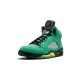 Cheap Air Jordans 5 Retro Oregon Ducks BLACK/YELLOW STRIKE-AP GREEN Mens 454803 535