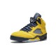 Cheap Air Jordans 5 Retro SE Michigan AMARILLO/COLLEGE NAVY Mens CQ9541 704