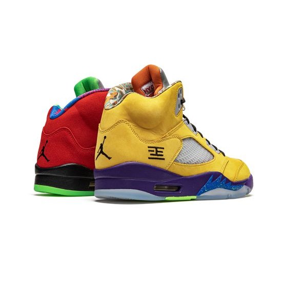 Cheap Air Jordans 5 "What the" VARSITY MAIZE/COURT PURPLE-GHO Mens CZ5725 700