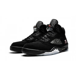 Cheap Air Jordans 5 Retro Paris Saint-Germain BLACK/CHALLENGE RED-WHITE Mens AV9175 001