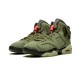 Cheap Air Jordans 6 Retro Travis Scott MEDIUM OLIVE/BLACK-SAIL-UNIVER Youth CN1085 200