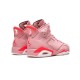 Cheap Air Jordans 6 Retro Millennial Pink RUST PINK/BRIGHT CRIMSON Womens CI0550 600