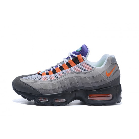 Cheap Nike Air Max 95 OG QS (W/M) Blacksafety Orangevolt Sneakers 810374-078