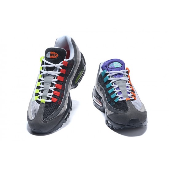 Cheap Nike Air Max 95 OG QS (W/M) Blacksafety Orangevolt Sneakers 810374-078