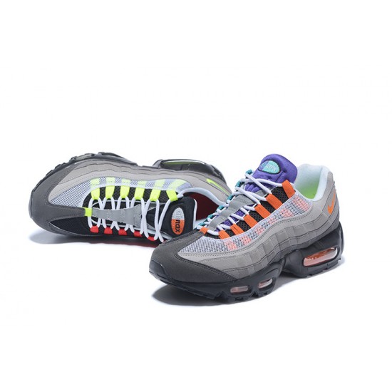 Cheap Nike Air Max 95 OG QS (W/M) Blacksafety Orangevolt Sneakers 810374-078