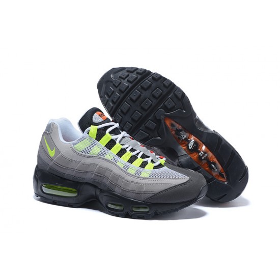 Cheap Nike Air Max 95 OG QS (W/M) Blacksafety Orangevolt Sneakers 810374-078