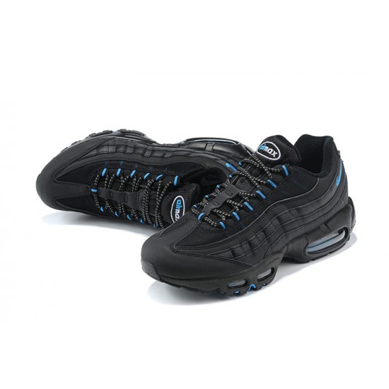 Cheap Nike Air Max 95 TT (M) Black and Blue Sneakers