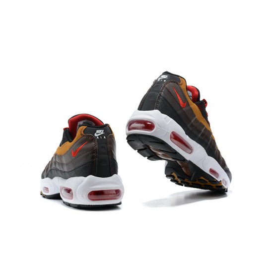 Cheap Nike Air Max 95 TT (M) Grey Red and Brown Sneakers 