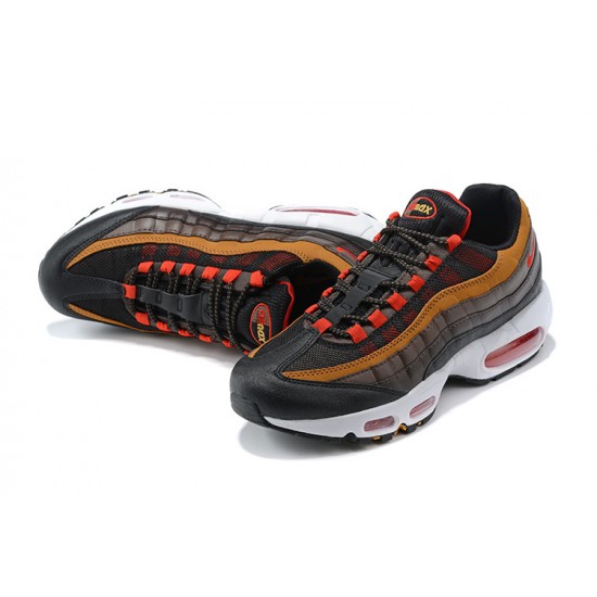 Cheap Nike Air Max 95 TT (M) Grey Red and Brown Sneakers 