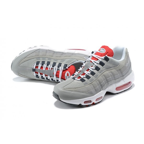 Cheap Nike Air Max 95 TT (M) Grey White and Red Sneakers 